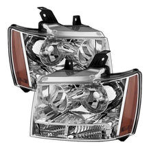 画像をギャラリービューアに読み込む, xTune Chevy Suburban 1500/2500 07-14 Crystal Headlights Chrome HD-JH-CSUB07-AM-C
