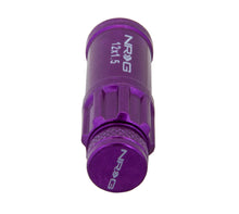 画像をギャラリービューアに読み込む, NRG 700 Series M12 X 1.5 Steel Lug Nut w/Dust Cap Cover Set 21 Pc w/Locks &amp; Lock Socket - Purple