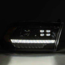 画像をギャラリービューアに読み込む, AlphaRex 09-18 Dodge Ram 2500 LUXX LED Proj Headlights Plank Style Black w/Activ Light/DRL