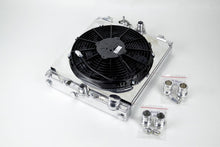 画像をギャラリービューアに読み込む, CSF Universal Half Radiator w/-16AN &amp; Slip-On Fittings/12in SPAL Fan &amp; Shroud