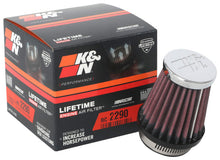 画像をギャラリービューアに読み込む, K&amp;N Universal Chrome Filter 1 9/16 inch FLG / 2 5/8 inch Bottom / 2 inch Top / 3 inch Height