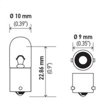 画像をギャラリービューアに読み込む, Hella Bulb 3893 12V 4W BA9s T2.75