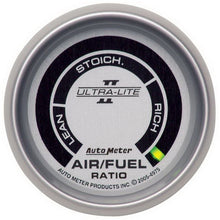 画像をギャラリービューアに読み込む, Autometer Ultra-Lite II 2 1/16in Air/Fuel Ratio-Narrowband Lean-Rich LED Array Gauge