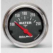 画像をギャラリービューアに読み込む, Autometer Traditional Chrome 52mm 100-250 Deg F Short Sweep Electrical Water Temperature Gauge