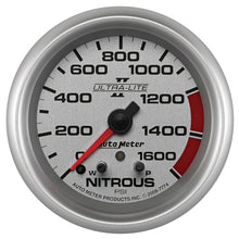 画像をギャラリービューアに読み込む, AutoMeter Gauge Nitrous Press 2-5/8in. 1600PSI Stepper Motor W/ Peak &amp; Warn Ultra-Lite II