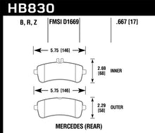 画像をギャラリービューアに読み込む, Hawk 13-16 Mercedes-Benz SL63 AMG/SL65 AMG Perfromance Ceramic Street Rear Brake Pads