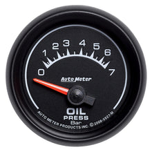 画像をギャラリービューアに読み込む, Autometer ES 52.4mm 0-7 Bar Oil Pressure SSE Gauge