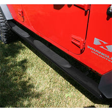 画像をギャラリービューアに読み込む, Rugged Ridge 4 1/4-In Oval Side Step Black 07-18 Jeep Wrangler Unlimited JK