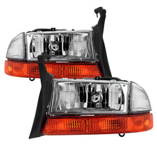 画像をギャラリービューアに読み込む, xTune Dodge Dakota 97-04 OEM Style Headlights w/ Bumper Signal Lights - Chrome HD-JH-DDAK97-OE-SET