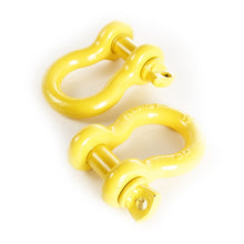 画像をギャラリービューアに読み込む, Rugged Ridge Yellow 7/8in D-Rings