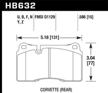 画像をギャラリービューアに読み込む, Hawk 06-10 VW Touareg Front / 09-11 Corvette Z06/ZR-1 (w/Carbon Ceramic Brake Package and Iron rotor