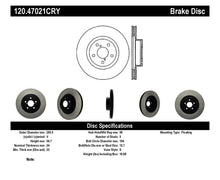 画像をギャラリービューアに読み込む, Stoptech 06-08 Subaru Legacy Wagon/Sedan 2.5i Front Cyro Performance Rotor