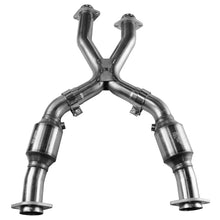 画像をギャラリービューアに読み込む, Kooks 96-04 Ford Mustang SVT Cobra Mach 1 SVT 1-7/8 x 3 4V Header &amp; Green Catted X-Pipe Kit
