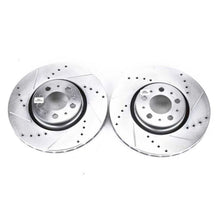画像をギャラリービューアに読み込む, Power Stop 08-09 Volvo S60 Front Evolution Drilled &amp; Slotted Rotors - Pair