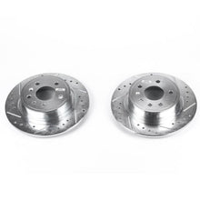 画像をギャラリービューアに読み込む, Power Stop 99-10 Saab 9-5 Rear Evolution Drilled &amp; Slotted Rotors - Pair