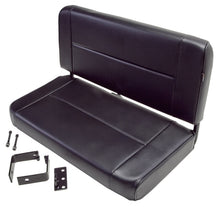 画像をギャラリービューアに読み込む, Rugged Ridge Fixed Rear Seat Black 55-95 Jeep CJ / Jeep Wrangler