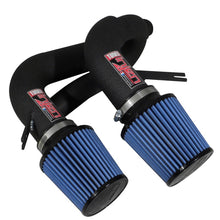 画像をギャラリービューアに読み込む, Injen 08-09 535i E60 3.0L L6 Twin intake &amp; AMSOIL Filters Wrinkle Black Short Ram Intake