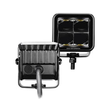 画像をギャラリービューアに読み込む, Go Rhino Xplor Blackout Series Cube LED Spot Light Kit (Surface/Threaded Stud Mnt) 2x2 - Blk (Pair)