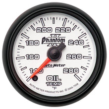 画像をギャラリービューアに読み込む, Autometer Phantom II 52mm Full Sweep Electronic 140-280 Deg F Oil Temperature Gauge