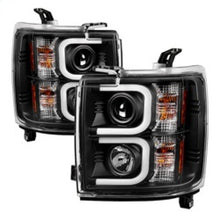 画像をギャラリービューアに読み込む, Spyder Chevy Silverado 2014-16 2500 HD Projector Headlights Light Bar DRL Blk PRO-YD-CSHD14-LBDRL-BK