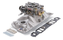 画像をギャラリービューアに読み込む, Edelbrock Manifold And Carb Kit Performer Eps Small Block Chevrolet 1957-1986 Natural Finish