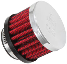 画像をギャラリービューアに読み込む, K&amp;N 1in Flange ID x 2in OD x 1.5 inch H Rubber Base Crankcase Vent Filter