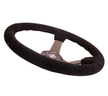 画像をギャラリービューアに読み込む, NRG Reinforced Steering Wheel (350mm / 3in. Deep) Blk Suede w/Blk BBall Stitch (Odi Bakchis Edition)