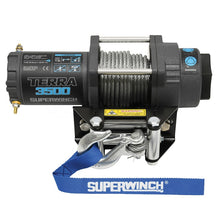 画像をギャラリービューアに読み込む, Superwinch 3500 LBS 12V DC 7/32 in x 32 ft Steel Rope Terra 3500 Winch - Gray Wrinkle