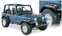 画像をギャラリービューアに読み込む, Bushwacker 87-95 Jeep Wrangler Cutout Style Flares 4pc Cutting Optional Not Renegade - Black