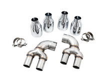 画像をギャラリービューアに読み込む, AWE Tuning 2019+ BMW M340i (G20) OE-Config-To-Quad Tip Conversion Kit - Chrome Silver Tip