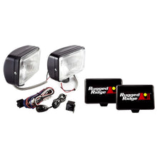 画像をギャラリービューアに読み込む, Rugged Ridge 5x7-In Halogen Fog Light Kit Black Steel Housings