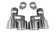 画像をギャラリービューアに読み込む, Corsa 18-23 4.0in Twin Tip Polished Pro-Series Tip Kit Fits No-Valve Mustang Exhaust Clamps Inc