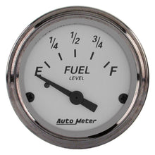 画像をギャラリービューアに読み込む, AutoMeter Gauge Fuel Level 2-1/16in. 73 Ohm(e) to 10 Ohm(f) Elec American Platinum
