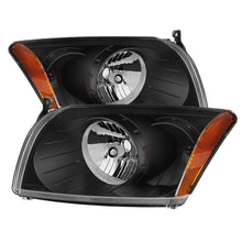 画像をギャラリービューアに読み込む, xTune Dodge Caliber 07-12 Crystal Headlights -Black HD-JH-DCAL07-AM-BK