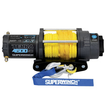 画像をギャラリービューアに読み込む, Superwinch 4500 LBS 12V DC 1/4in x 50ft Synthetic Rope Terra 4500SR Winch - Gray Wrinkle