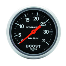 画像をギャラリービューアに読み込む, Autometer Sport-Comp 66.7mm 0-35 PSI Mechanical Boost Gauge
