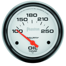 画像をギャラリービューアに読み込む, AutoMeter Gauge Oil Temp 2-5/8in. 100-250 Deg. F Electric Phantom