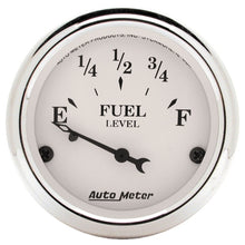 画像をギャラリービューアに読み込む, Autometer 2-1/16in 0-90 Fuel Level Air-Core GM Old Tyme White Gauge