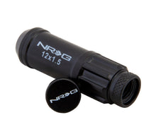 画像をギャラリービューアに読み込む, NRG 700 Series M12 X 1.5 Steel Lug Nut w/Dust Cap Cover Set 21 Pc w/Locks &amp; Lock Socket - Black