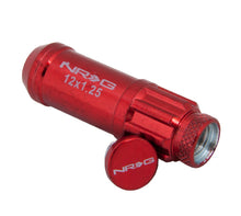 画像をギャラリービューアに読み込む, NRG 700 Series M12 X 1.25 Steel Lug Nut w/Dust Cap Cover Set 21 Pc w/Locks &amp; Lock Socket - Red