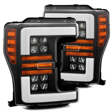 画像をギャラリービューアに読み込む, AlphaRex 17-19 Ford F-250 SD NOVA LED Proj Headlights Plank Style Matte Blk w/Activ Light/Seq Signal