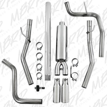 画像をギャラリービューアに読み込む, MBRP 2004-2008 Ford F150 4.6/5.4L EC/CC-SB Cat Back Dual Split Rear