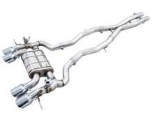画像をギャラリービューアに読み込む, AWE Tuning SwitchPath Cat-Back Exhaust for BMW G8X M3/M4 - Chrome Silver Tips