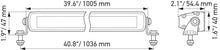 画像をギャラリービューアに読み込む, Hella Universal Black Magic 40in Thin Light Bar - Driving Beam