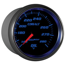 画像をギャラリービューアに読み込む, Autometer Cobalt 66.7mm 140-280 Degree F Mechanical Oil Temperature Gauge