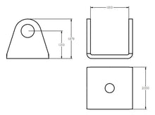 画像をギャラリービューアに読み込む, Ridetech Rod End Bracket 1-3/4 Wide