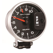 画像をギャラリービューアに読み込む, AutoMeter Gauge Tachometer 5in. 10K RPM Pedestal W/ Red Line Sport-Comp