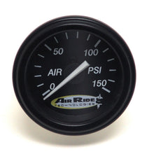 画像をギャラリービューアに読み込む, Ridetech Air Pressure Gauge Single Needle Black Face 150psi w/ Fittings