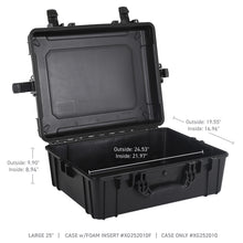 画像をギャラリービューアに読み込む, Go Rhino XVenture Gear Hard Case - Large 25in. / Lockable / IP67 / Automatic Air Valve - Tex. Black