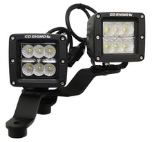 画像をギャラリービューアに読み込む, Go Rhino 18-20 Jeep Wrangler JL/JLU/Gladiator JT Light Mount - Two 3in Cubes Offset